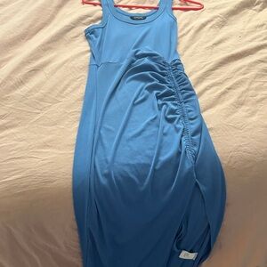 Elegant Blue Sleeveless Dress